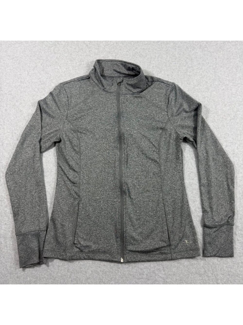 Danskin Now Women’s Full Zip Track Jacket Size M Charcoal Grey Athletic